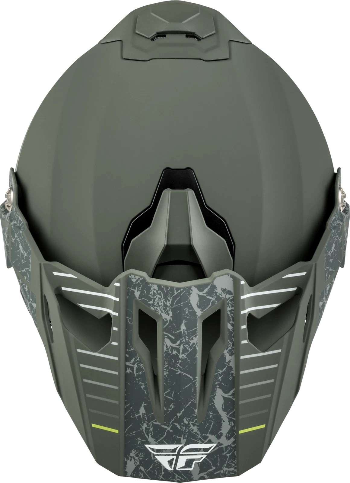Fly Racing Trekker Full-Face Helmet for Adults (X-Small) Sage/Grey