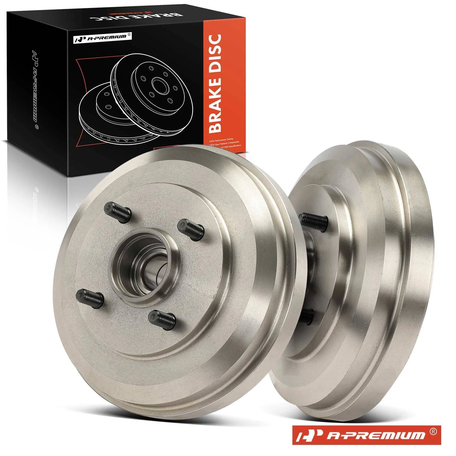 2X Rear Brake Drums for Ford Focus (2009–2011) with Wiring Harness