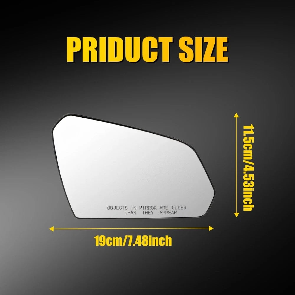 Heated Mirror Glass Right Side for Hyundai Sonata (2015–2019) w/ Spotter 87611C2000