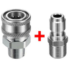 Adapter Kit for Pressure Washer 3/8" 5000 PSI Male Quick Connector