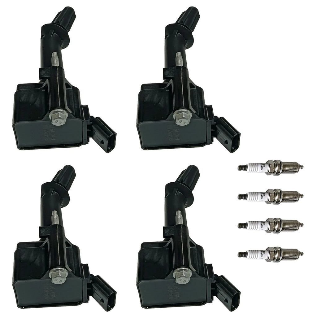 Set of 4 Ignition Coils & Iridium Spark Plugs for Chevy Cruze Malibu (2011–2019)