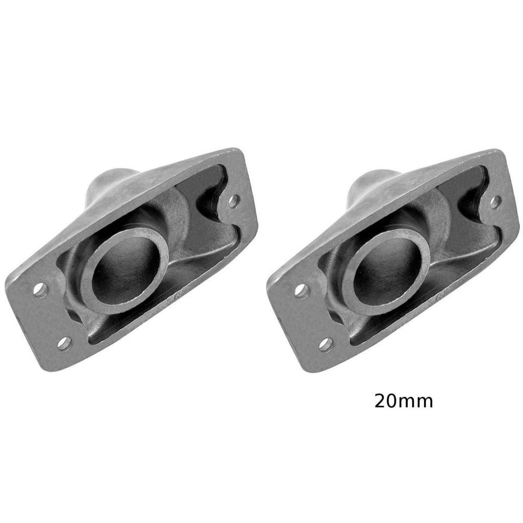Stainless Steel Flagpole Base Socket for 20mm 25mm Poles (316 Marine Grade)