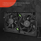 Dual Cooling Fan Assembly for Buick Regal (2011-2012) Saab 9-5