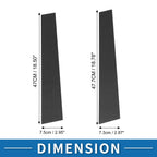 Set of 4 Door Pillar Window Trim for Toyota Highlander (Carbon Fiber)