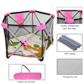 Safety Playpen for Infants and Toddlers (Portable, Foldable, Mesh)