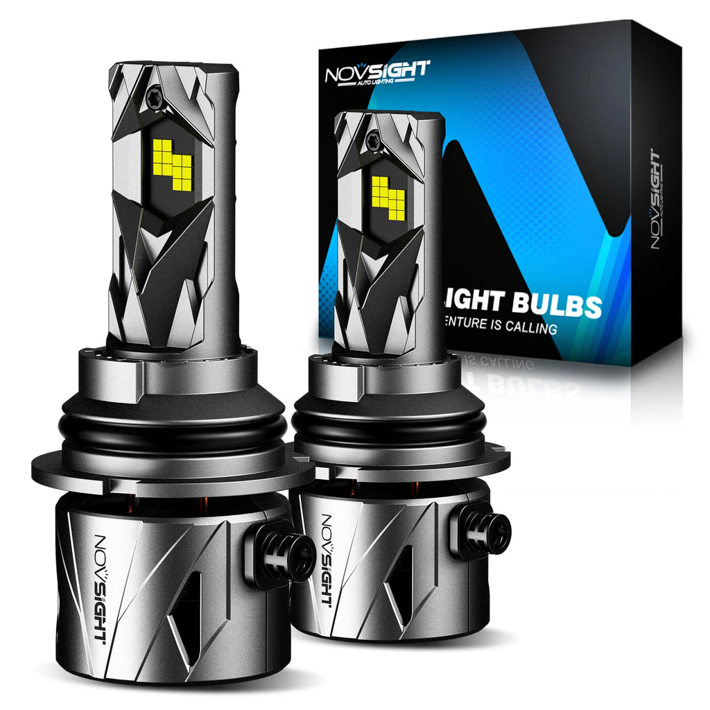 2X NOVSIGHT 9007 HB5 LED Headlight Bulbs 6500K High Low Beam 40000LM