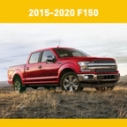 Black Leather Armrest Console Lid Cover for Ford F150 (2015–2019)