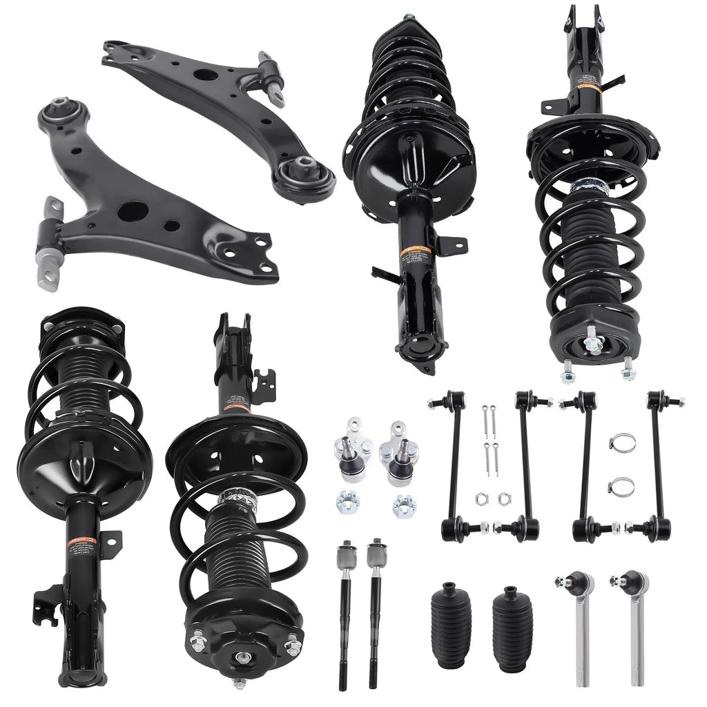 Front Rear Struts Lower Control Arms Kit for Toyota Highlander (2004–2007) AWD