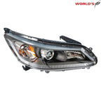 Black Halogen Headlight Assembly for Honda Accord (2013–2015)