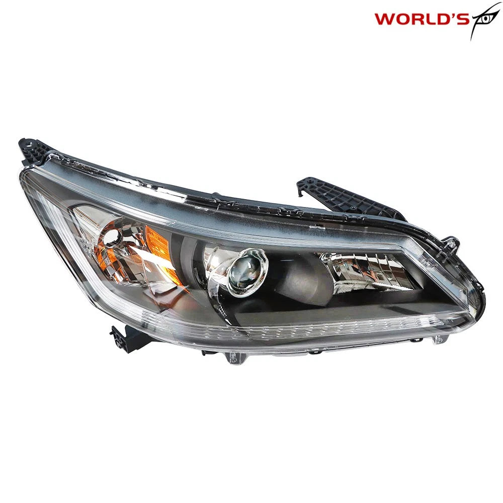 Black Halogen Headlight Assembly for Honda Accord (2013–2015)