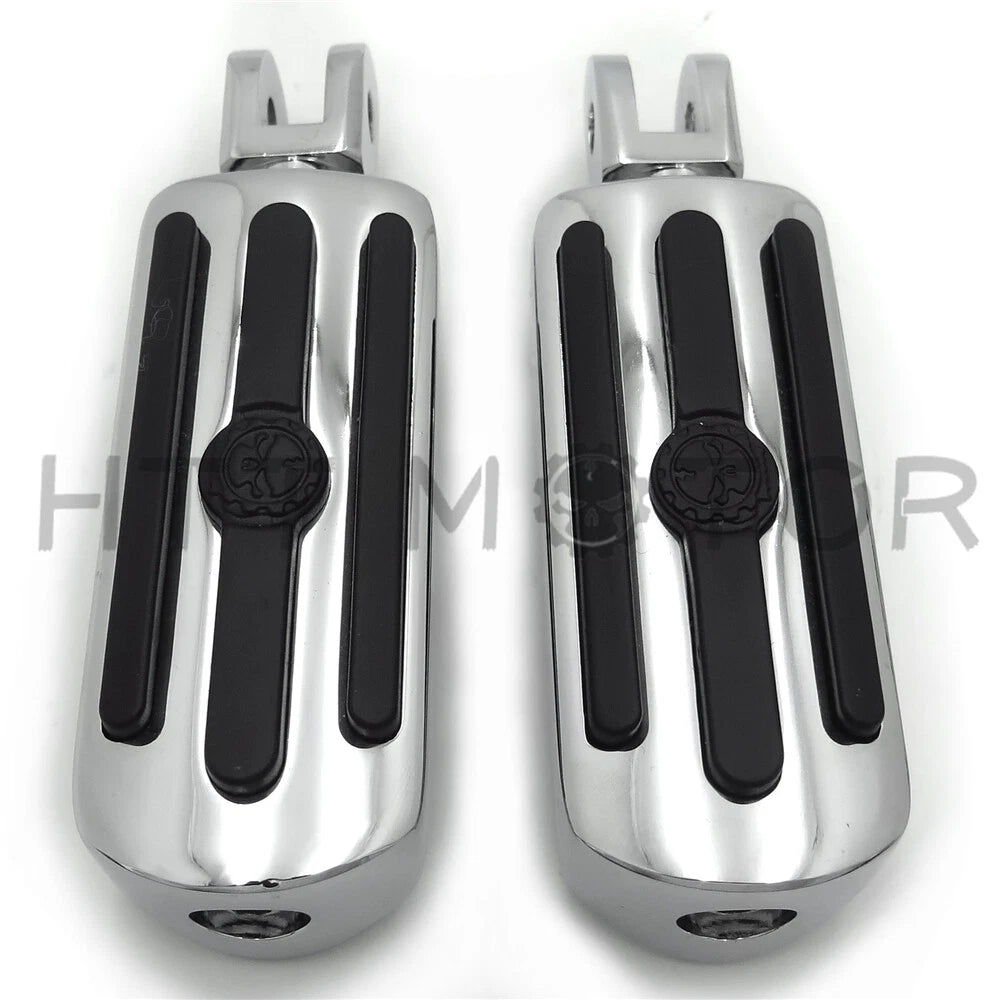 Groove Gear Skull Footpegs for Harley FXBB FXBR FXBRS FXLR (2018–2023)