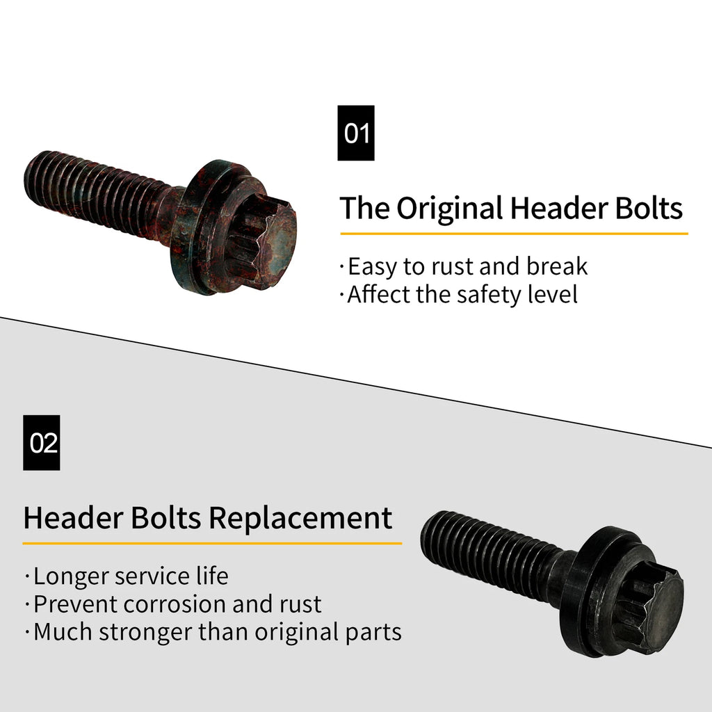 Intake Manifold Bolt Set for Chevy Gen III/LS 4.8 5.3 6.0 6.2L (2000–2023)