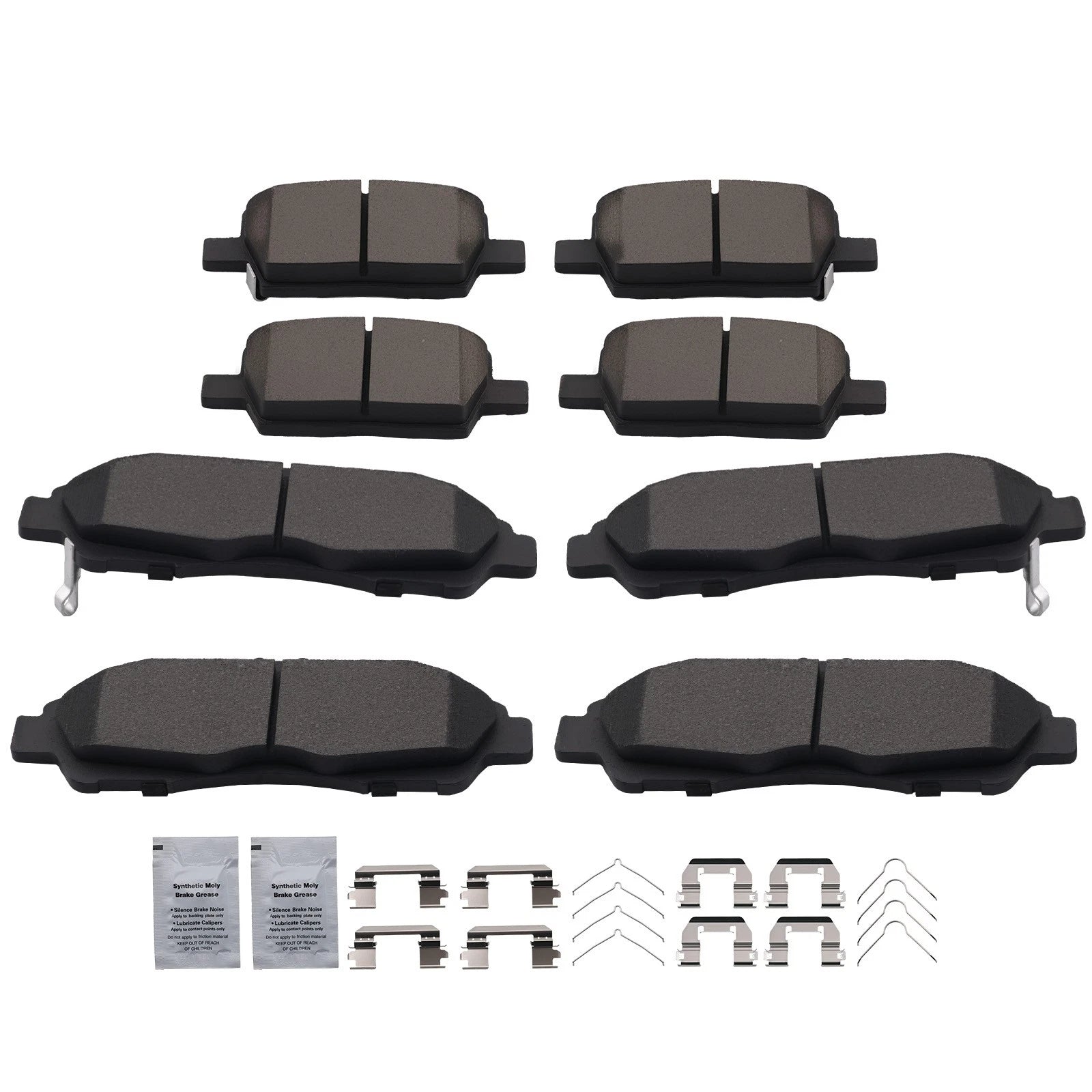 8pcs Brake Pads Set for Chevrolet Blazer (2019–2020) Traverse (2018–2020)