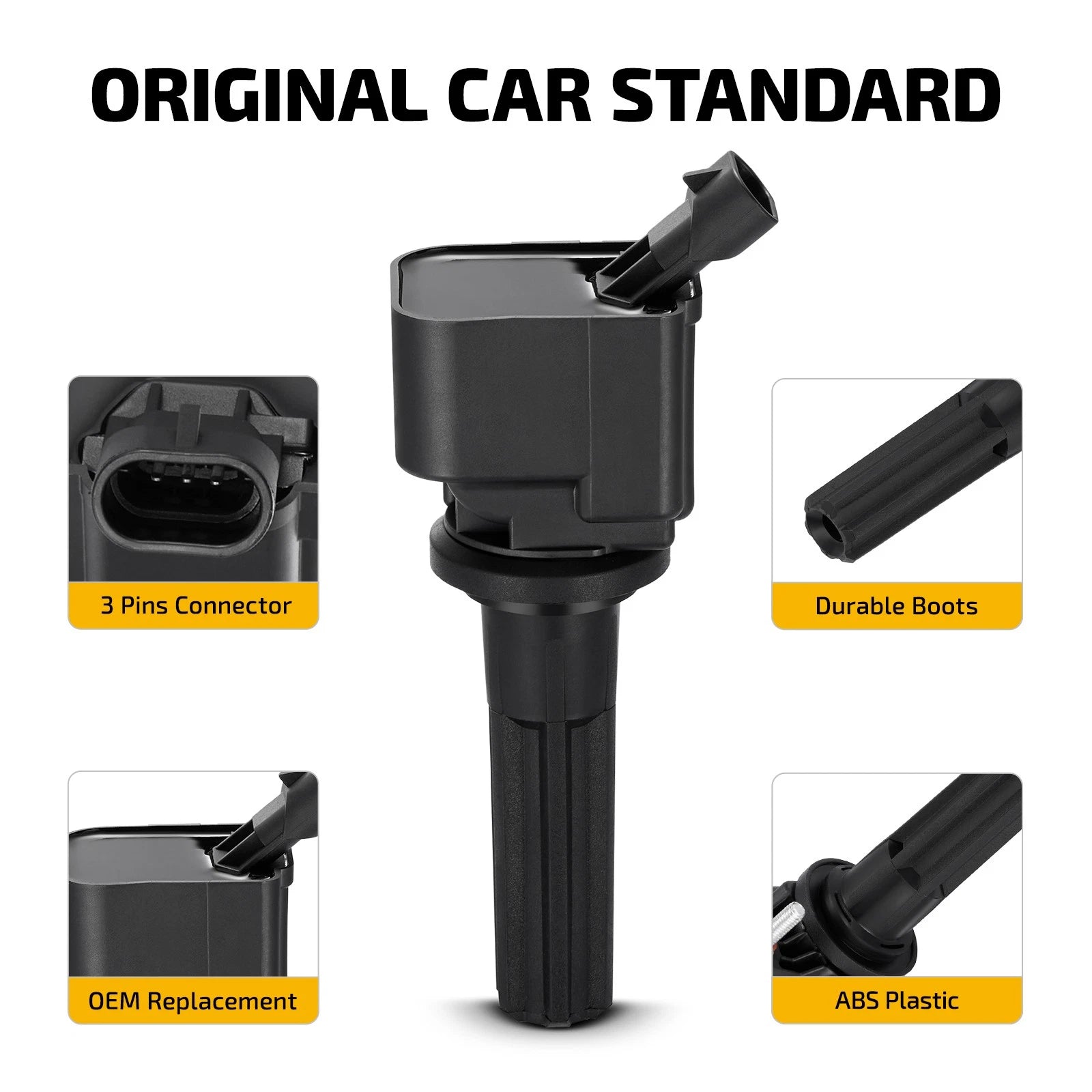 5 Ignition Coils for Isuzu i-290 i-370 Hummer H3 (2007–2008) UF497