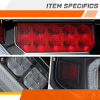 3D LED Bar Halo Ring Projector Headlights for Freightliner Cascadia (2008–2017)