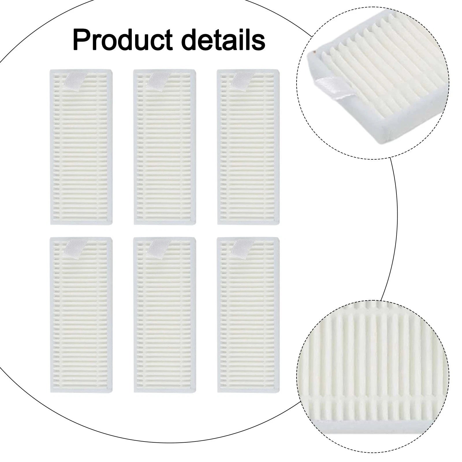 6 Pack Filter for Tefal XPlorer Series 70 140 140+ (RG8477WH RG9197WH)