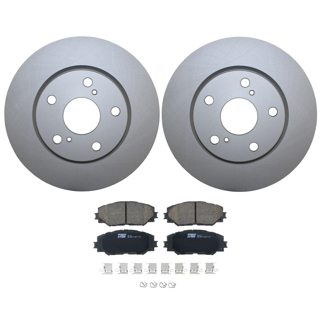 Front Brake Kit with 275mm Disc Rotors & TRW Ceramic Pads for HS250h xB Prius V RAV4 (2010–2018)