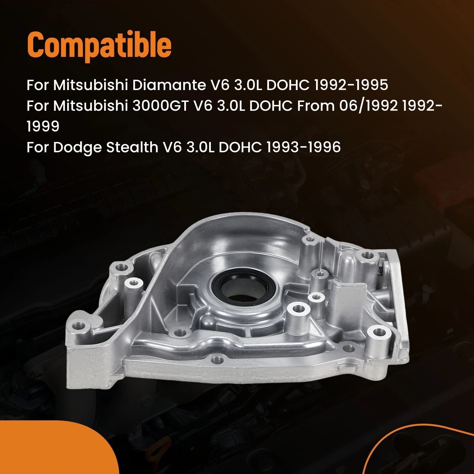 Engine Oil Pump for Mitsubishi 3000GT/Diamante V6 3.0L (1992–1999) MD190981
