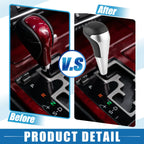 Gear Shift Knob for Toyota Land Cruiser  Black Silver Tone