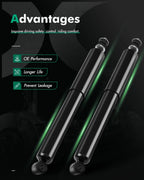 Rear Shock Absorbers for Ford E-150 Econoline Club Wagon (1992–2007)