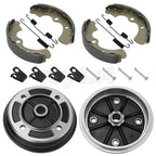 2 Front Brake Drums Shoes for Kawasaki Mule KAF540 KAF620 KAF950 (2010)