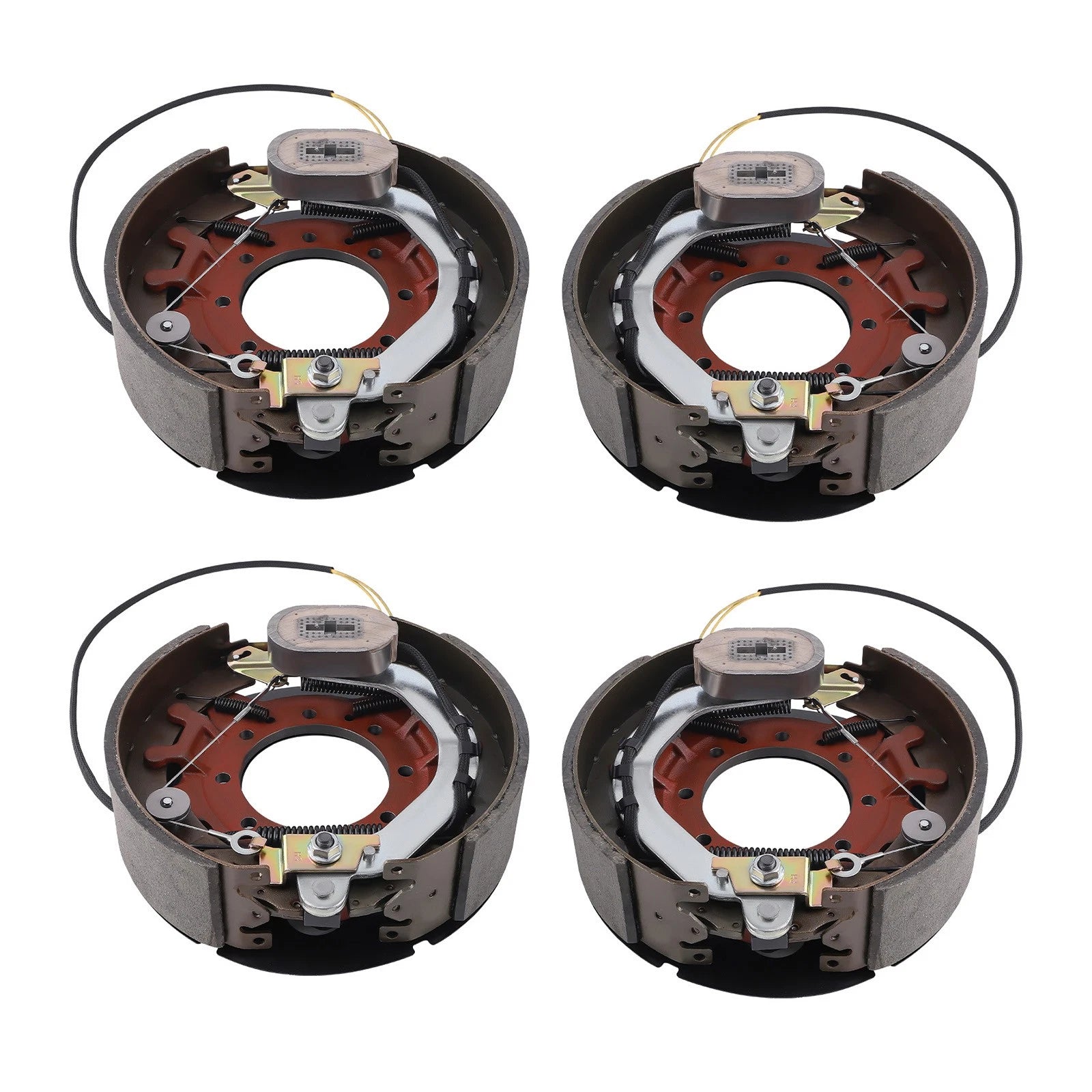 Set of 4 Electric Trailer Backing Plate Brake for Trailer Axle