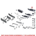 Left Fog Light Grille 51117279701 for BMW