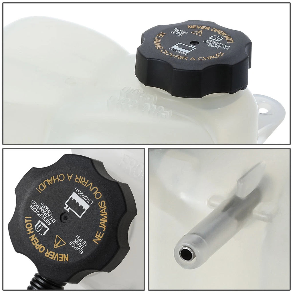 Engine Coolant Overflow Tank Reservoir Bottle + Cap for Cadillac CTS (2003–2006)