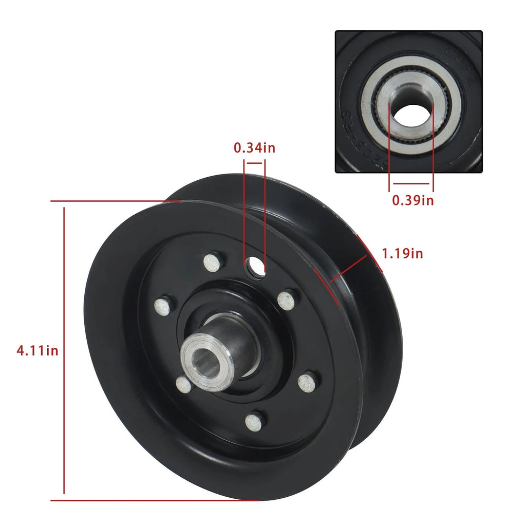 Set of 3 Flat Idler Pulleys for Toro (Various Models)
