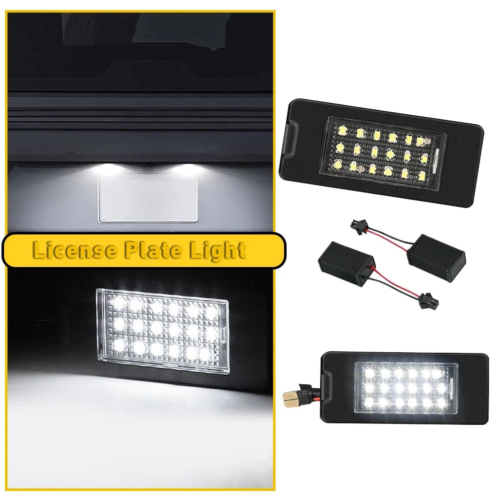 2X 6000K LED License Plate Light for GMC Yukon / XL (2015–2020)