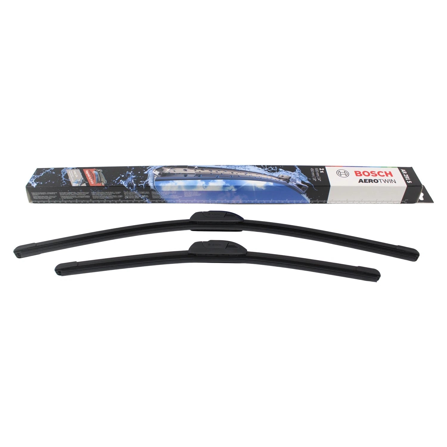 Set of 2 Bosch Front Windshield Wiper Blades 24"/18" 3397007995 for Chevrolet Cruze (2011–2019)