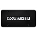 Chrome Name on Black License Plate - Officially Licensed for Mercury Mountaineer