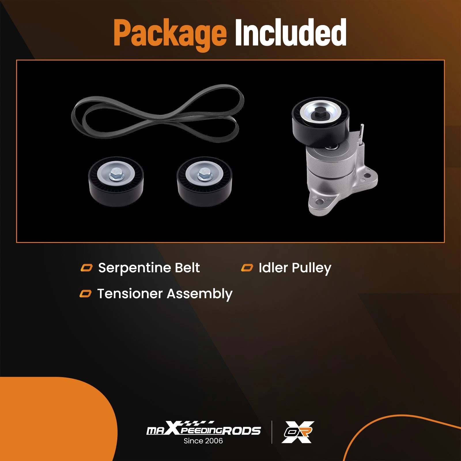 Serpentine Belt Component Kit for Jeep Compass (2008-2017)
