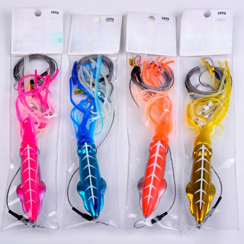 Glow in Dark Octopus Jig Lure 110g 160g 210g 260g for Saltwater