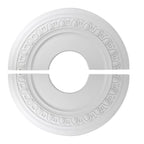 12 Inch White Ceiling Medallion for Fan Light Fixture