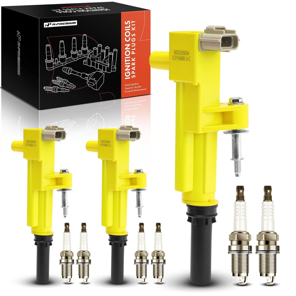 3X Ignition Coil & 6X Iridium Spark Plug for Ram Dakota Jeep V6 (2005–2011)