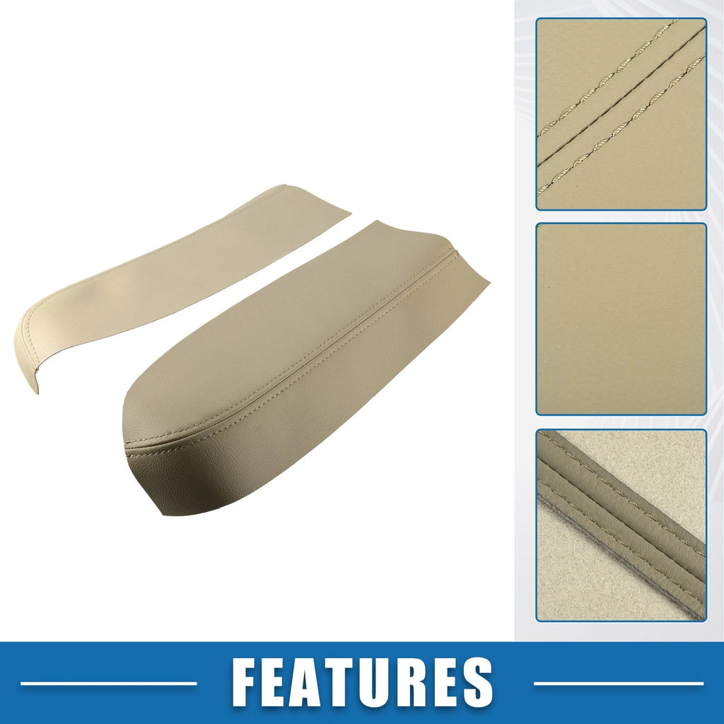 Set of 2 Front Door Panel Armrest Covers for Toyota Prius (2004–2009) Beige