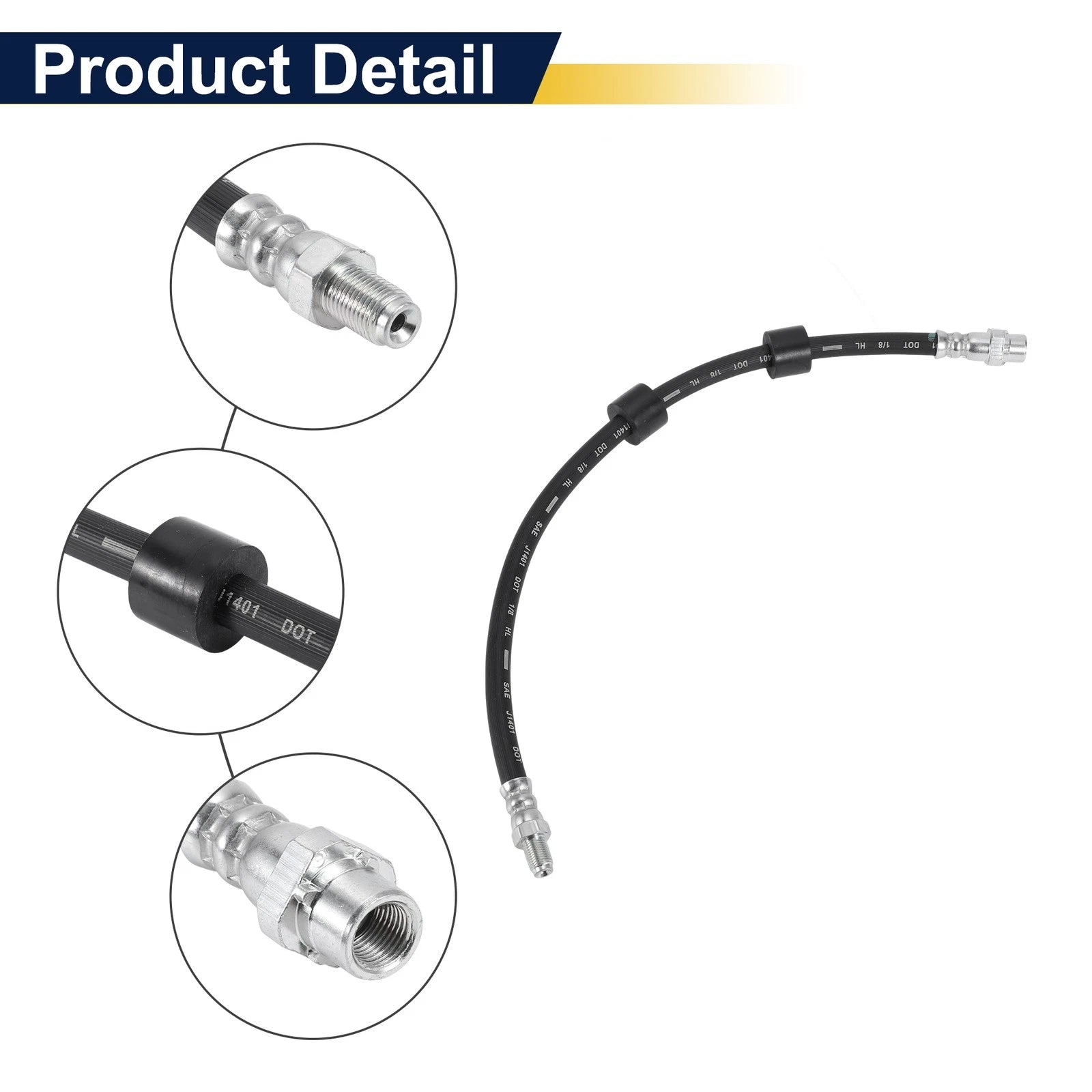 Front Left Right Brake Hose for BMW 5 Series (E39) 520i (2000–2003) No.34301165249