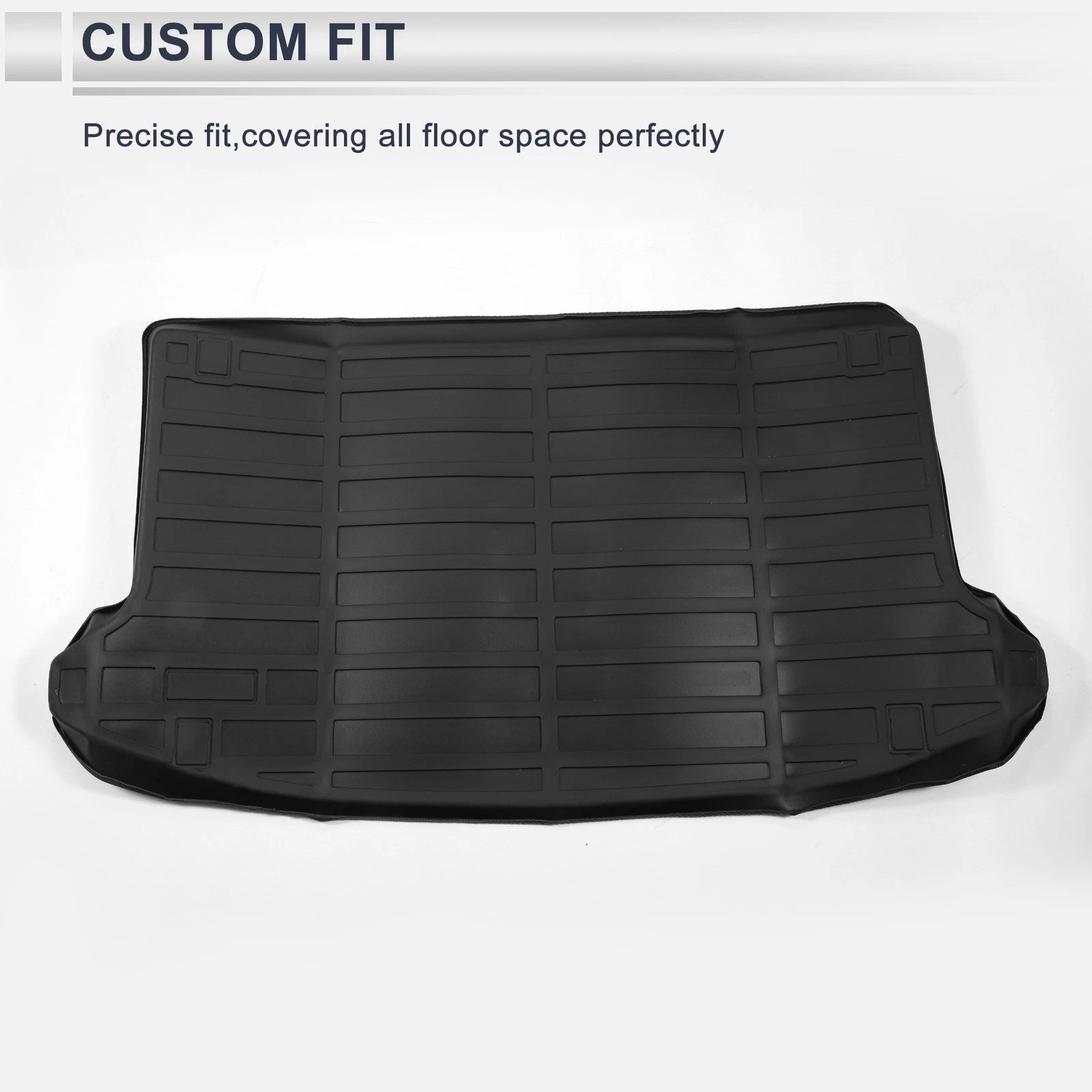Cargo Liner Rear Trunk Mat for Kia Soul (2020–2025) TPE Long Grid Pattern