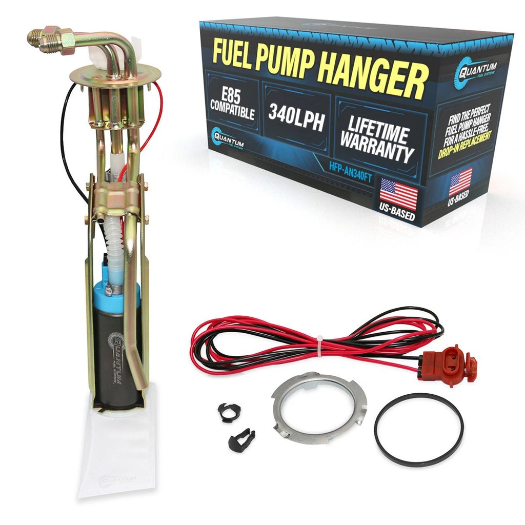 340LPH Fuel Pump Hanger for Mustang (1986–1997) E85 Safe 8AN/6AN Fittings
