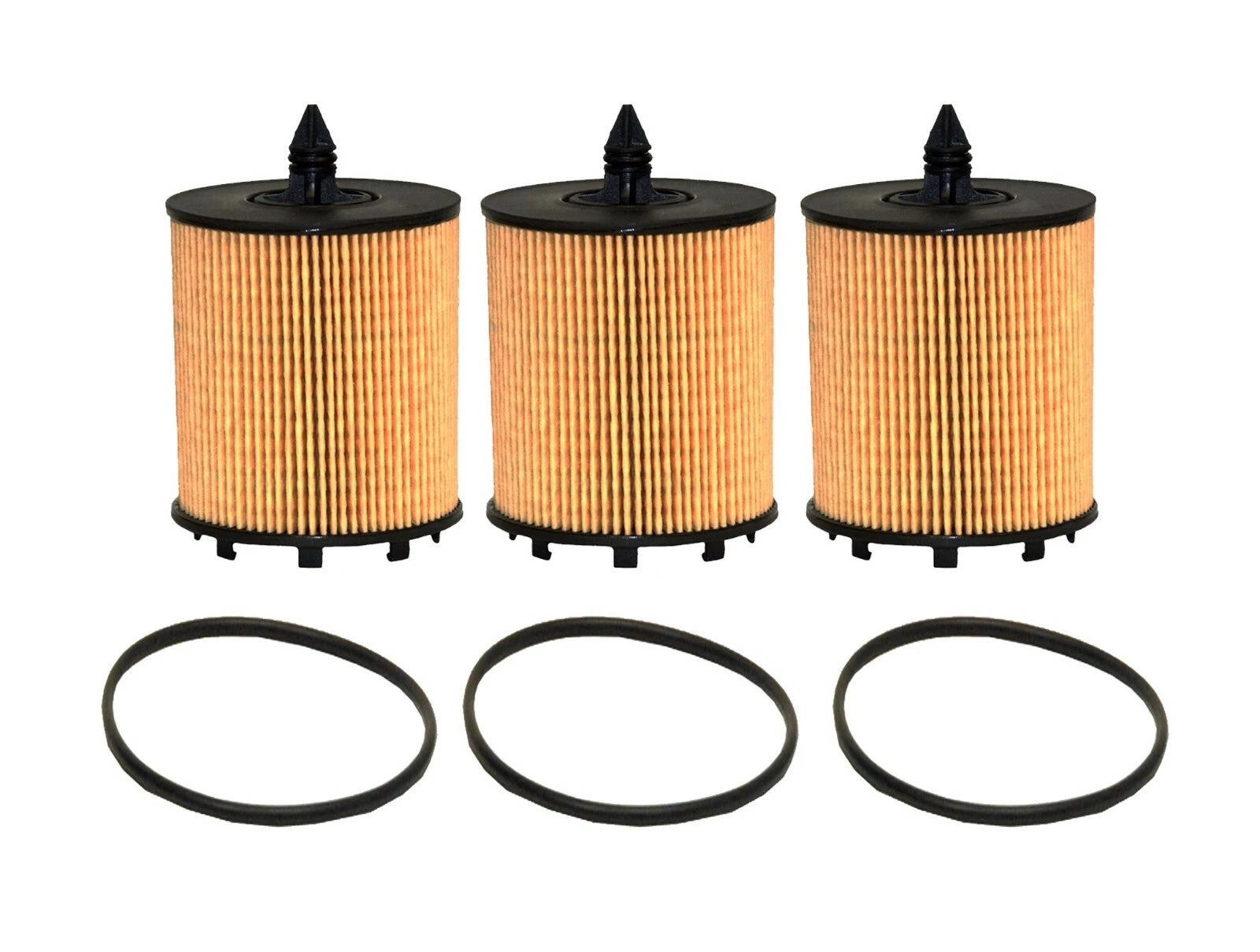 Set of 3 Engine Oil Filters for Buick Cadillac Chevy GMC Pontiac Saab (All Years)