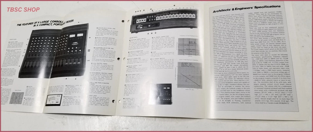 Yamaha M508 M512 Mixer Sales Brochure