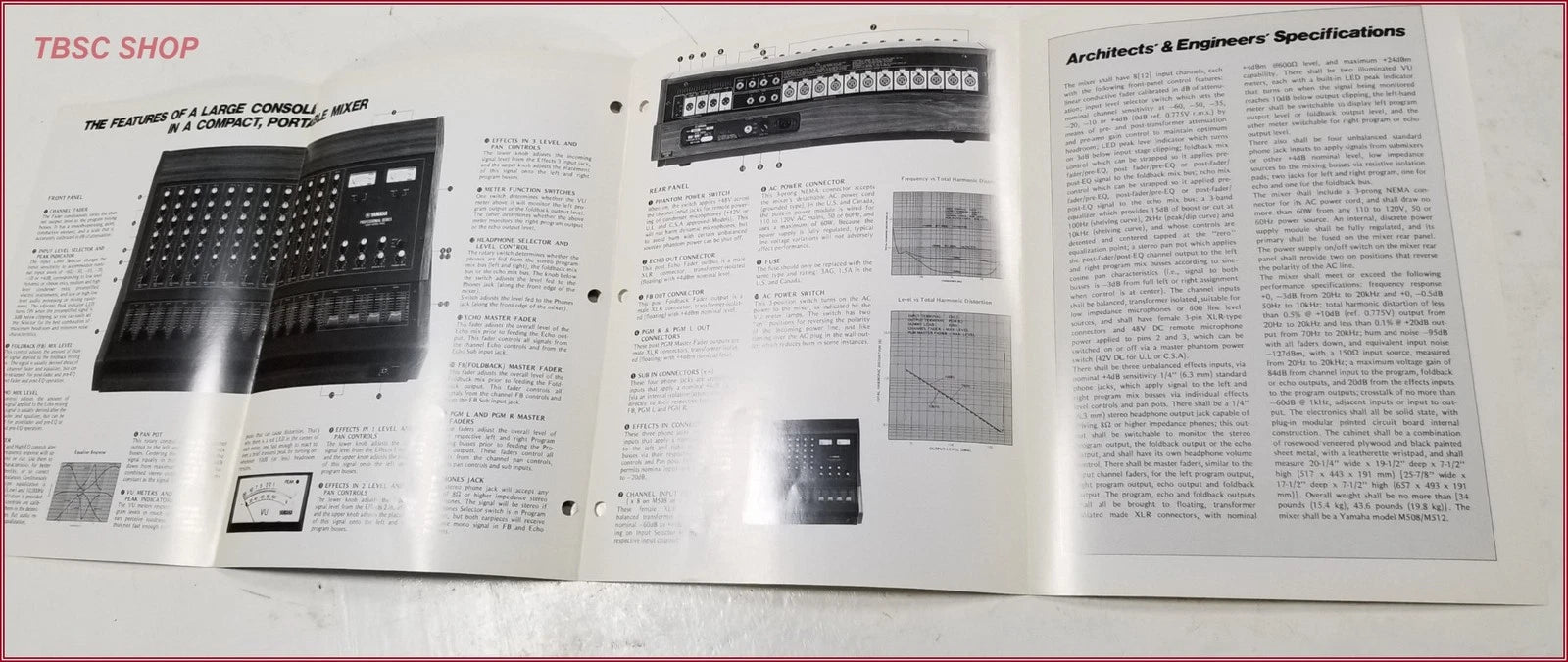 Yamaha M508 M512 Mixer Sales Brochure