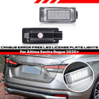 2X White LED License Plate Light for Nissan Altima Sentra Versa (2019–2020)
