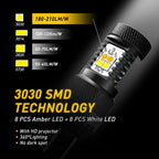 2X LED Switchback Turn Signal Light Bulb for Toyota Nissan Honda