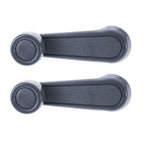 2pc L/R Window Crank Grey for Toyota Landcruiser Hilux