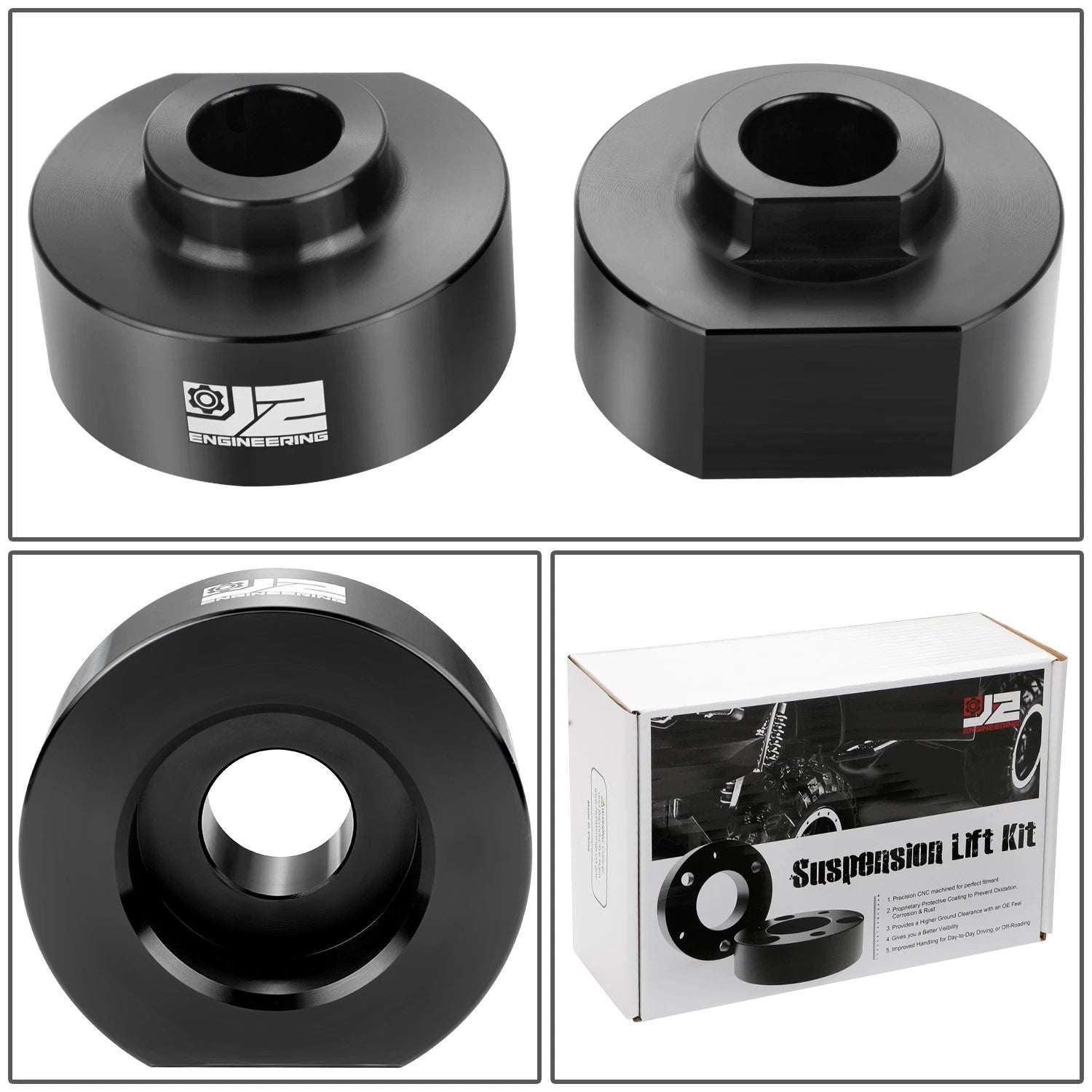 2" Aluminum Bump Stop Mount Lift Kit Spacers for Ford F-150 Ranger (1981–2020)