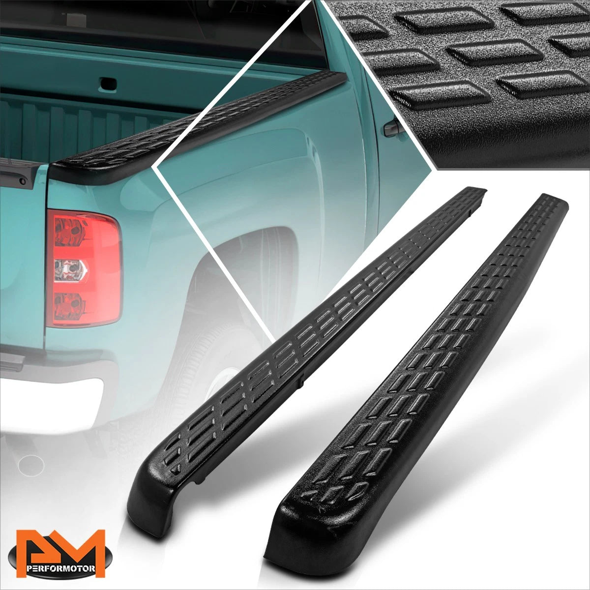 Set of 2 Side Step Pads for RAM 1500 Crew Cab (2019–2024) Black