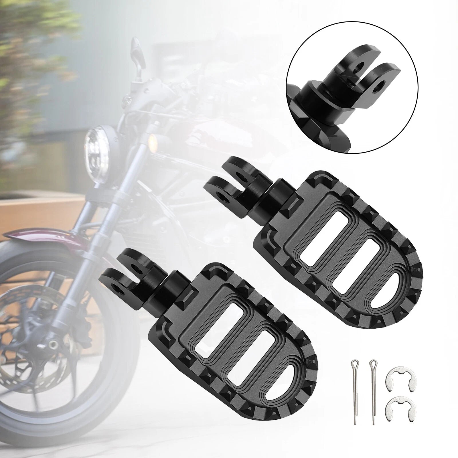 Front Footrests Foot Pegs for Rebel 1100 CM1100 CMX 1100 DCT/MT (2021–2023)
