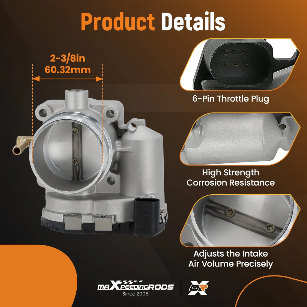 Throttle Body for Audi TT (2000–2006) VW Beetle Golf Bora L4 1.8L 06A133062BD